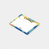 Groovy abstraktes post-it klebezettel (angewinkelt)