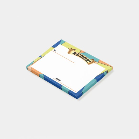 Groovy abstraktes post-it klebezettel (angewinkelt)