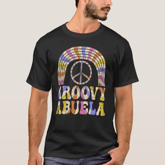 Groovy Abuela 70s Aesthetic Nostalgia 1970's Mexic T-Shirt (Vorderseite)