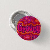 Groovy Abzeichen Button (Vorne & Hinten)