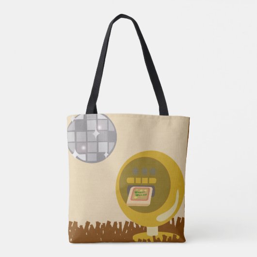 Groovy Aight Track Days Retro Music Illustration Tasche (Rückseite)