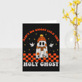 Groovy Ain’t No Ghost Like The Holy Christian Hall Karte (Gelbe Blume)