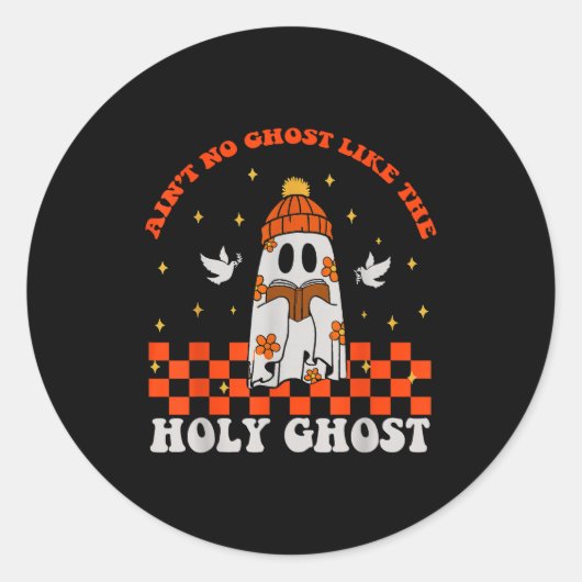 Groovy Ain’t No Ghost Like The Holy Christian Hall Runder Aufkleber (Vorderseite)