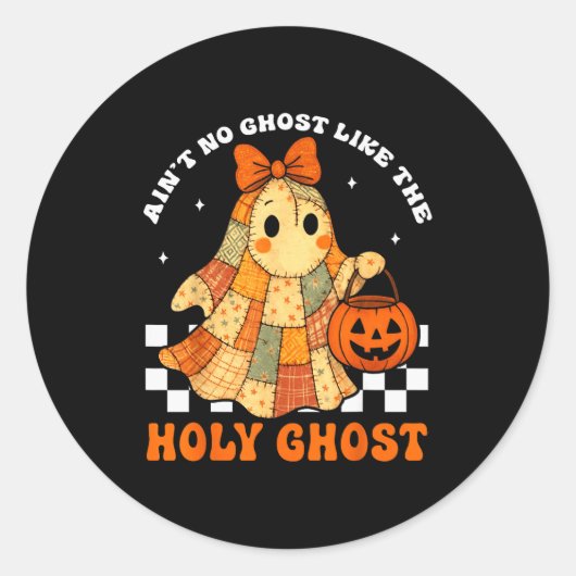 Groovy Ain’t No Ghost Like The Holy Christian Hall Runder Aufkleber (Vorderseite)