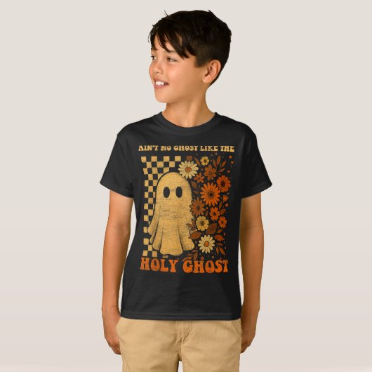 Groovy Ain’t No Ghost Like The Holy Christian Hall T-Shirt (Vorne ganz)