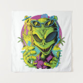 Groovy Alien Wandteppich (Vorderseite)