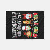 Groovy All Is Calm Just Kidding This Is Kindergart Fleecedecke (Vorderseite (Horizontal))