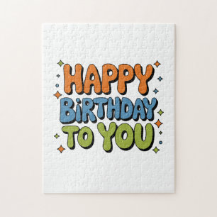 Groovy Alles Gute zum Geburtstag Puzzle