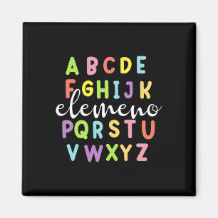 Groovy Alphabet Abc Elemeno Zurück zur Schule Lehr Magnet