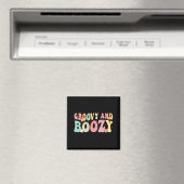 Groovy and Boozy Bride Squad Matching Bachelorette Magnet (In Situ (Geschirrspüler))