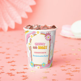 Groovy and Boozy Junggeselinnen-Abschied Decor 70e Pappbecher