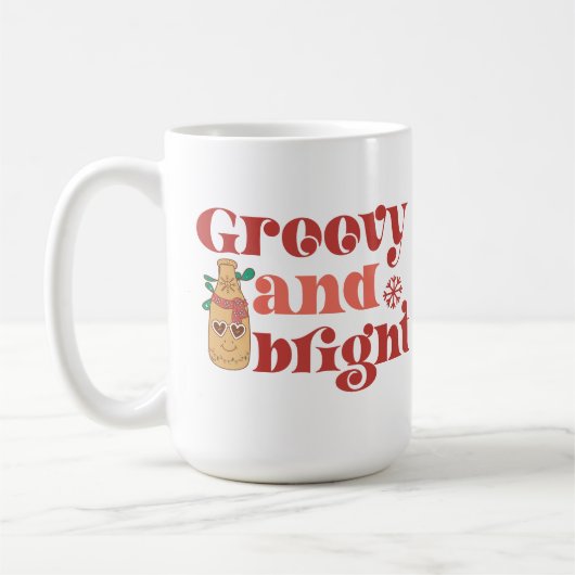 Groovy and Bright Drink Coffee Tasse (Links)