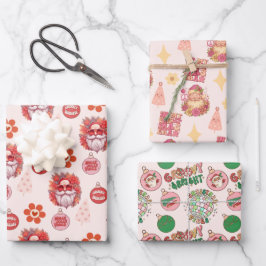 Groovy and Bright Santa Geschenkpapier Set