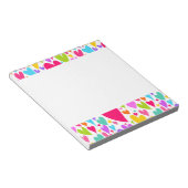 Groovy and Romantic Colorful Hearts Valentine Notizblock (angewinkelt)