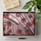 Groovy and Wavy Retro Liquid Swirl Niedlich Seidenpapier (Geschenk)