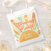 Groovy and wild Retro sun Kindergeburtstag Geschenktütchen (Ausgeschnitten)