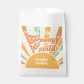Groovy and wild Retro sun Kindergeburtstag Geschenktütchen (Vorderseite)