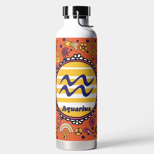 Groovy Aquarius Custom Trinkflasche (links)