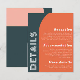 Groovy Arch Retro Hochzeitdetails | Helle Orange