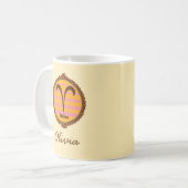 Groovy Aries Benutzerdefiniert Kaffeetasse (Vorderseite Links)