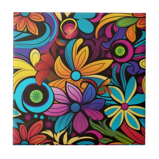 Groovy Art Keramik Tile Fliese (Vorderseite)