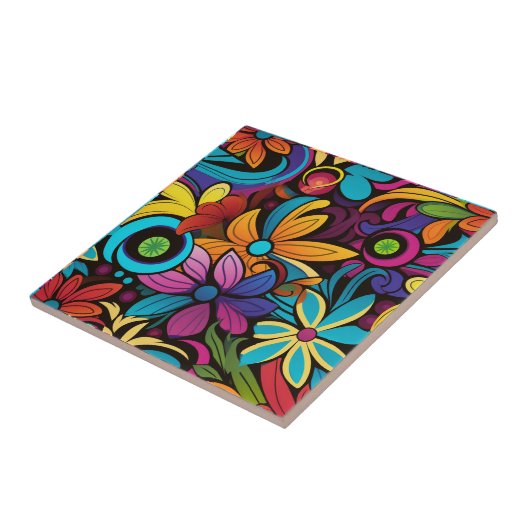 Groovy Art Keramik Tile Fliese (Seite)