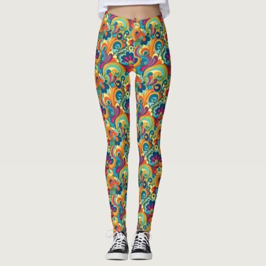 Groovy Art Leggings (Vorderseite)