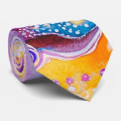 Groovy Art Neck Tie Krawatte (Gerollt)
