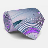 Groovy Art Neck Tie Krawatte (Gerollt)