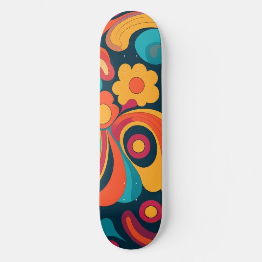 Groovy Art Skateboard (Vorderseite)