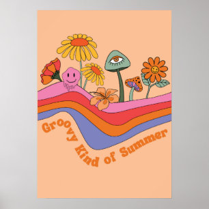 Groovy Art Sommer Poster