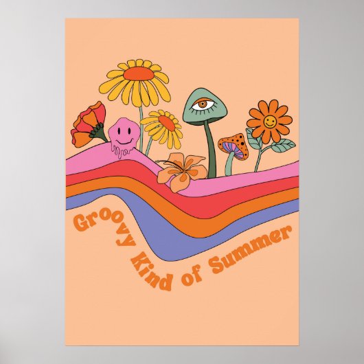 Groovy Art Sommer Poster (Vorne)
