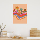 Groovy Art Sommer Poster (Küche)