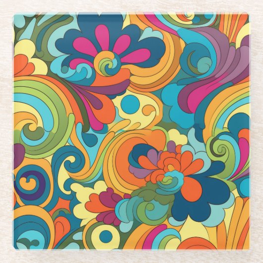 Groovy Art Untersetzer (Vorderseite)