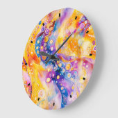 Groovy Art Wall Clock Große Wanduhr (Winkel)