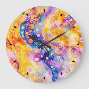 Groovy Art Wall Clock Große Wanduhr