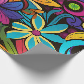 Groovy Art Wrapping Paper Geschenkpapier (Ecke)
