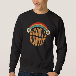 Groovy Auntie 70er Ästhetische Nostalgie 1970er Ja Sweatshirt