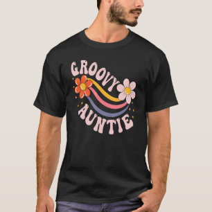 Groovy Auntie 70er Ästhetische Nostalgie 1970er Ja T-Shirt