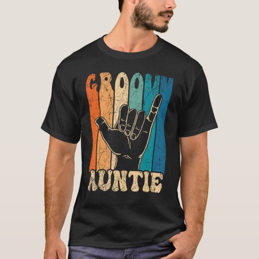 Groovy Auntie 70er Ästhetische Nostalgie 1970er Ja T-Shirt (Vorderseite)