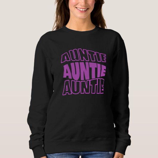 Groovy Auntie Retro 70s Vibes Cool Grandaunt New Sweatshirt (Vorderseite)
