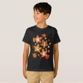 Groovy Autumn NICU Nurse Maple Leaf Fall Vibes Dai T-Shirt (Vorne ganz)