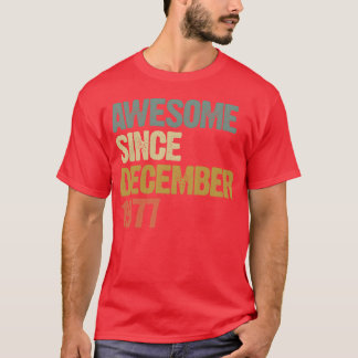 Groovy Awesome seit Dezember 1977 Vintage-Geschenk T-Shirt