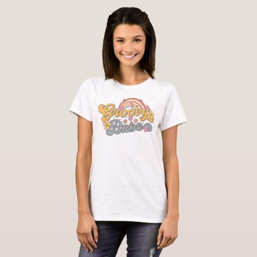 Groovy Babe, Positive Vibes T - Shirt (Vorne ganz)