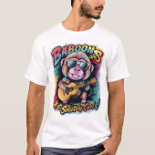 Groovy Baboon: Baboons sind ape-solut cool T-Shirt (Vorderseite)