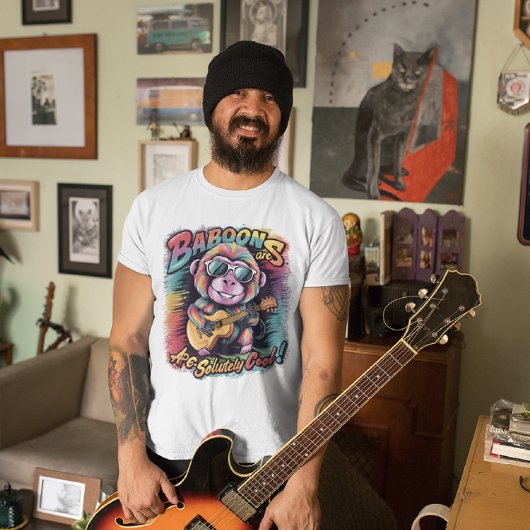 Groovy Baboon: Baboons sind ape-solut cool T-Shirt