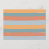 Groovy Baby Advice Retro Sunshine Baby Dusche Hinweiskarte (Rückseite)