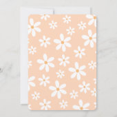 Groovy Baby Boho Arch Baby Dusche Einladung (Rückseite)