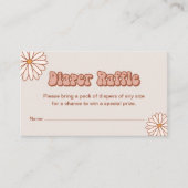 Groovy Baby Diaper Raffle Umschließkarte Begleitkarte (Vorderseite)