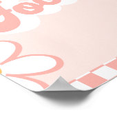 Groovy Baby Dusche Food-Zeichen Poster (Ecke)